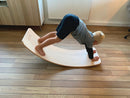 Wobbel XL Sortmalet Vippebræt med Rosarødt Filt - fra 6 år. - Billede 1