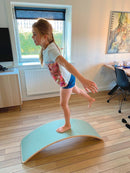 Wobbel XL Sortmalet Vippebræt med Rosarødt Filt - fra 6 år. - Billede 1