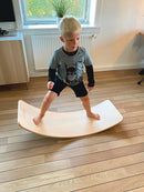 Wobbel XL Vippebræt i FSC-træ med Lyseblåt Filt - fra 6 år. - Billede 1
