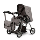 Mamamemo Dolls Dukkevogn M/lift- Grå- Fra 3 år. - Billede 1