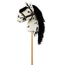 By Astrup Kæphest - Hvid m/sorte pletter- L: 90 cm - Billede 1