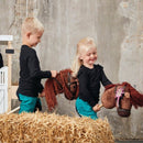 Kæphest af poppeltræ - Brun - L:90 cm - Fra 3 år. - Billede 1