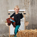 Kæphest af poppeltræ - Brun - L:90 cm - Fra 3 år. - Billede 1