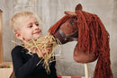 Kæphest af poppeltræ - Brun - L:90 cm - Fra 3 år. - Billede 1