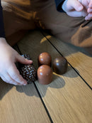Flødeboller i træ fra MaMaMeMo - Fra 2 år.