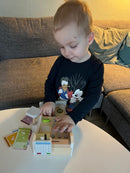Kasseapparat i træ fra MaMaMeMo - Fra 3 år.