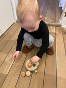 Mamomemo Legekøkken - Æggekoger i FSC træ - Grøn - Fra 3 år. - Billede 1
