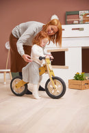 Løbecykel i træ - Mustard - FLEXA - Fra 3 år