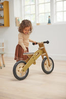 Løbecykel i træ - Mustard - FLEXA - Fra 3 år
