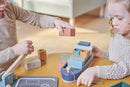 Containerskib i træ - 6 dele - FLEXA - Fra 3 år.