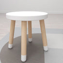 Taburet Hvid MDF  - Billede 1