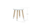 Taburet Hvid MDF  - Billede 1