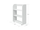 Reol m/3 hylder Hvid MDF  - Billede 1