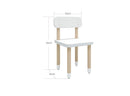 Stol Hvid MDF - Billede 1
