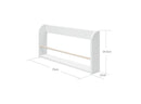Boghylde m/1 holder Hvid MDF  - Billede 1