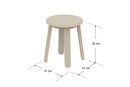 Taburet til tegnebord Warm grey  - Billede 1