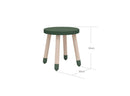 Taburet Deep green MDF  - Billede 1