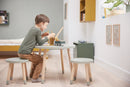 Taburet Natural Green MDF  - Billede 1