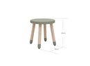 Taburet Natural Green MDF  - Billede 1