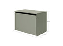 Opbevaringsbænk Natural Green MDF - Billede 1