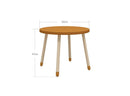Legebord Ø60 Mustard MDF - Billede 1