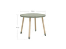 Legebord Ø60 Natural Green MDF - Billede 1