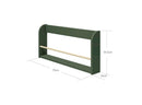 Boghylde m/1 holder Deepgreen MDF  - Billede 1