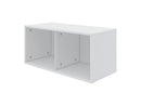 Bogkasse m/ 2 rum Hvid MDF  - Billede 1