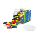 Learning Resources - 168 Farvede Dominobrikker - Fra 5 år. - Billede 1