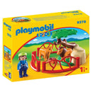 Playmobil 1.2.3 - Løveindhegning til Zoo - Fra 18 mdr. - Billede 1