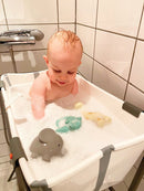 Tikiri Giraf - Helstøbt Biderangle / Gummidyr - Fra 0 år. - Billede 1