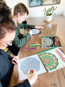 Malebog - Mandalas Art Therapy - Hvid - Unicorn - Billede 1