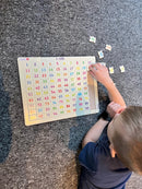 Pappuslespil Tal 1-100  - 100 brikker