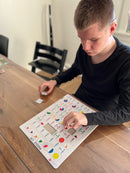 Matematiske Puslespil i pap - 5 stk - Fra 6 år.