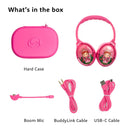 BuddyPhones Cosmos - Princess pink - m/ aktiv støjreduktion.