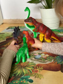 Jumbo Dyresæt: Dinosaur Mødre & Unger - 6 stk - Fra 3 år.