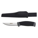 Kniv m. etui - knivblad L: 100 mm.