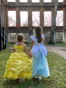 Udklædning - Prinsesse, lyseblå - 6-8 år.