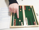 Backgammon i  træ - strategispil - GOKI - fra 7 år - Billede 1