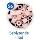Hama Perler Midi 1000 stk Selvlysende Rød (207-56)