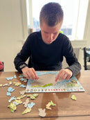 Pappuslespil Verden - 80 brikker