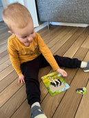 Puslespil i Pap fra Larsen - Bondegårdsdyr - sæt med 4 stk.