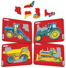 4 Puslespil i Pap  - Maskiner. - Billede 1