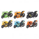 Legetøjsmotorcykelsæt i ass. farver - 12 cm - 6 stk. - Billede 1