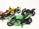 Legetøjsmotorcykelsæt i ass. farver - 12 cm - 6 stk. - Billede 1