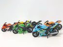 Legetøjsmotorcykelsæt i ass. farver - 12 cm - 6 stk. - Billede 1