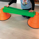 Gonge Build-N-Balance Balance Bropillesæt med Vippe Planke - H:24 cm. - Billede 1