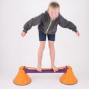 Gonge Build-N-Balance Balance Bropillesæt med Slack Line - H:24 cm. - Billede 1