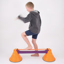 Gonge Build-N-Balance Balance Bropillesæt med Slack Line - H:24 cm. - Billede 1