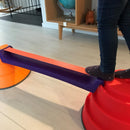 Gonge Build-N-Balance Balance Bropillesæt med Slack Line - H:24 cm. - Billede 1